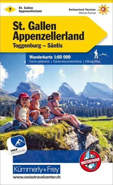 Bild von Hallwag Kümmerly+Frey AG (Hrsg.): St. Gallen - Appenzellerland Toggenburg - Säntis Nr. 07 Wanderkarte 1:60 000. 1:60'000