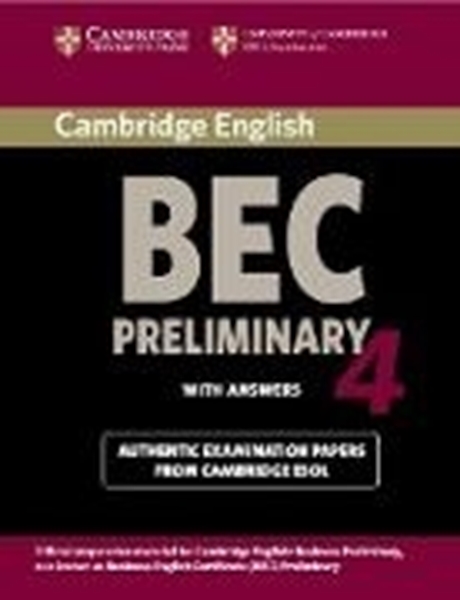 Bild von Preliminary 4: Student's Book with Answers - Cambridge Business English Certificate BEC