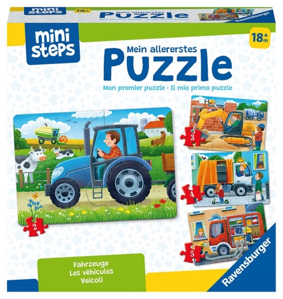 Bild von Ravensburger ministeps 4194 Mein allererstes Puzzle: Fahrzeuge - 4 erste Puzzles mit 2-5 Teilen, Spielzeug ab 18 Monate