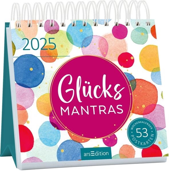 Bild von Postkartenkalender Glücksmantras 2025