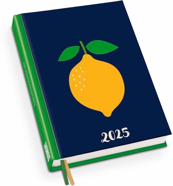 Bild von DUMONT Kalender (Hrsg.): DUMONT - Zitrone 2025 Taschenkalender, 11,3x16,3cm, Terminplaner mit zwei Lesebändchen und vielen nützlichen Sonderseiten, deutsches Kalendarium