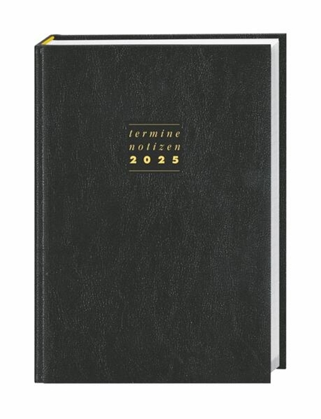 Bild von Terminer A5, Leder schwarz 2025