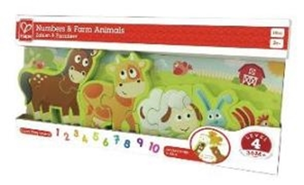 Bild von Zahlen & Farmtiere / Puzzle, 10 Teile